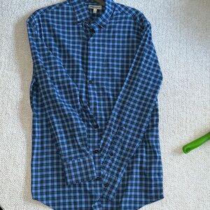 Peter Millar Men's flannel Blue Plaid Shirt